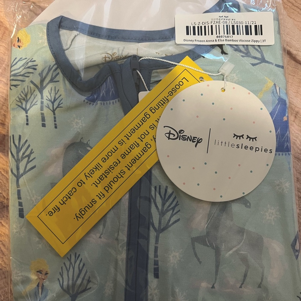 Little sleepies Disney Frozen zippy pajamas